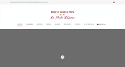 Desktop Screenshot of hotel-porte-dijeaux.com